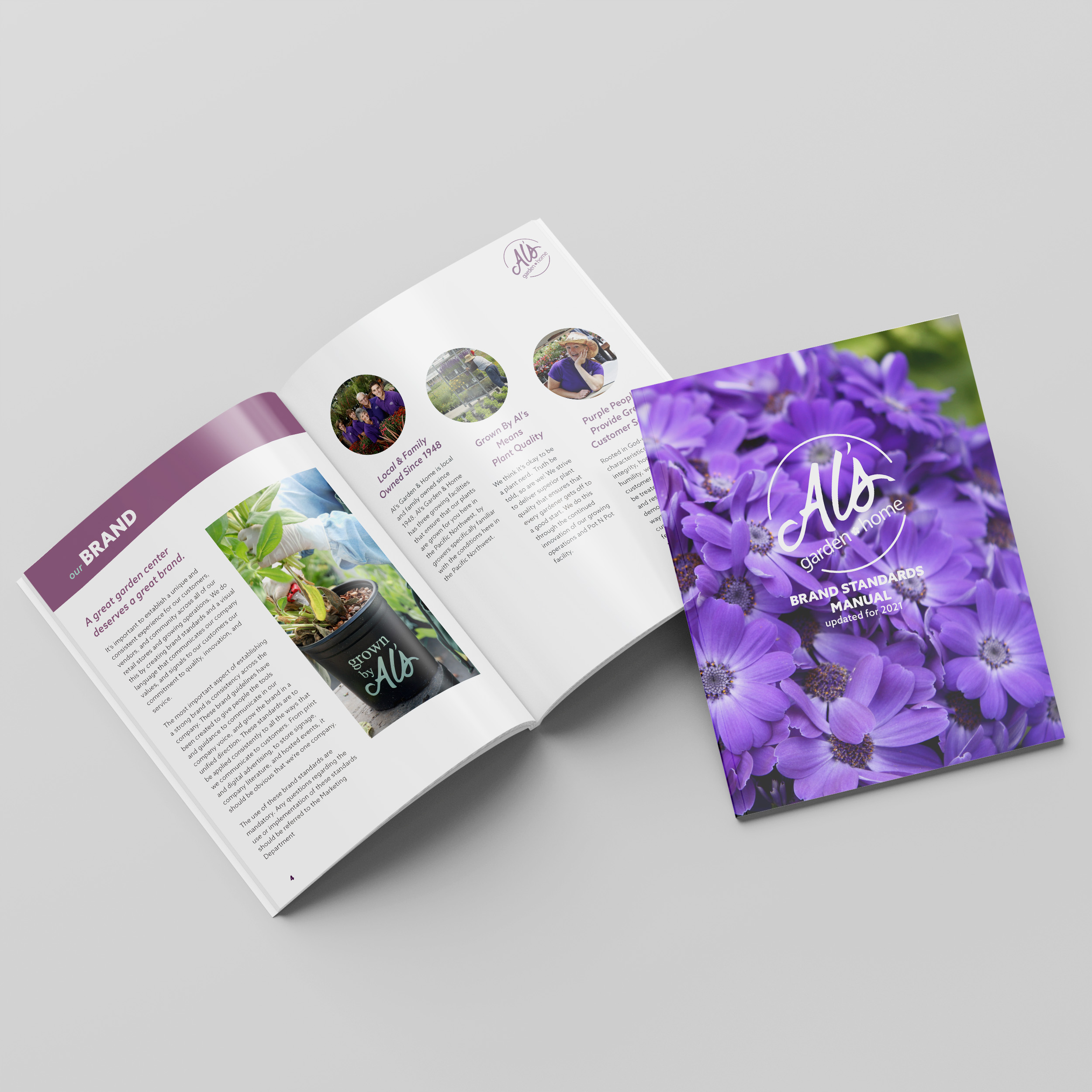 Al's Garden + Home Brand Bible mockup